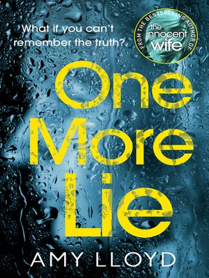 cover image of One More Lie